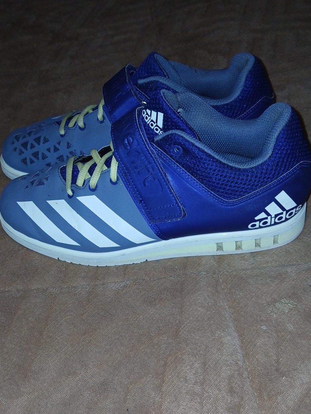Adidas Mens Powerlift 3 Purple Olympic Weightlifting Shoes W/ Strap Sz: 9